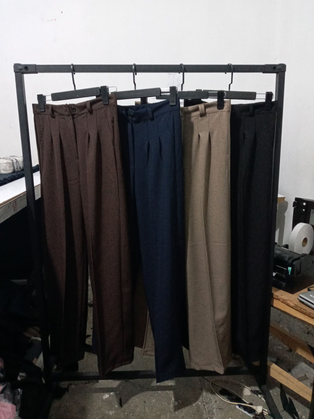 شلوار زنانه مدل بگ کرپ کاتیر عمده پک 4عددی